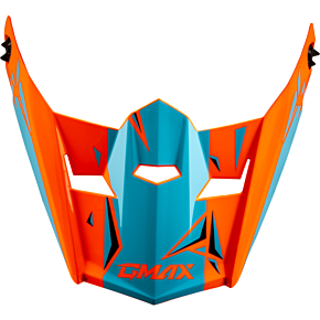 GMAX Youth Mx-46y Unstable Visor Hi Vis Orange/blue Ys-yl