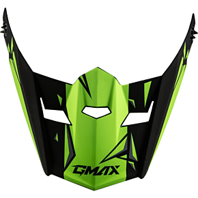 GMAX Youth Mx-46y Unstable Visor Matte Black/green Ys-yl