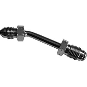 GOODRIDGE Clutch Hose Adapter Chrome 3/8-24 Inverted Flare 10 Deg