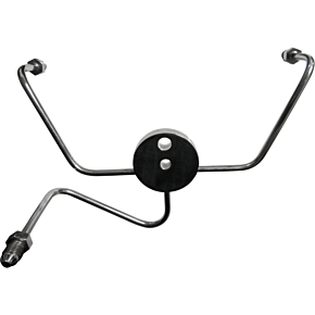 GOODRIDGE Front Brake Spider Wideglide Chrome -3an Fittings