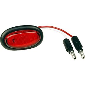 GROTE Micronova Oval Led Red W/grommet