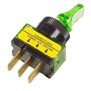GROTE Toggle Switch Green 20 Amp