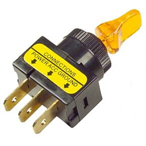 GROTE Toggle Switch Yellow 20 Amp