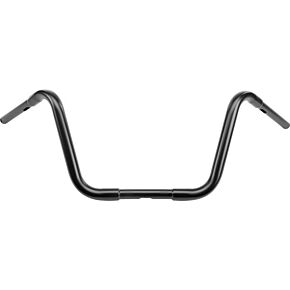 HARDDRIVE 12" Satin Black Ape Hangers 1" Thru Clamp -tbw