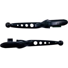 HARDDRIVE 4 Hole Lever Set Black Softail 15-17 Cable