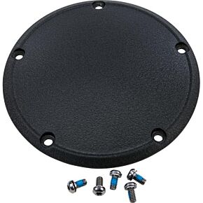 HARDDRIVE 5 Hole Derby Cover Wrinkle Blk Big Twin 99-16