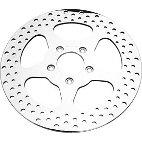 HARDDRIVE 5 Spoke Brake Rotor Front 11.5 Ss Polished 2.22id