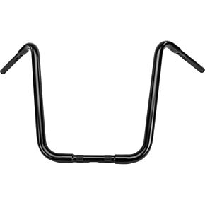 HARDDRIVE Ape Hanger 1-1/4" Black 18" 1" Thru Clamp - Cable