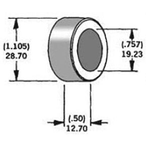 HARDDRIVE Axle Spacer Zinc 41607-83 3/4"x0.5"
