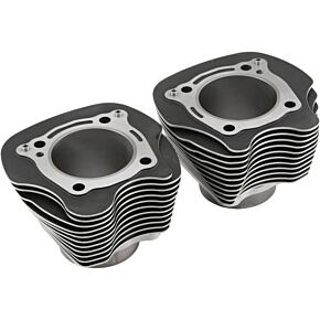 HARDDRIVE Big Bore Cylinder M8 124 Black W/machined Fins  Pr