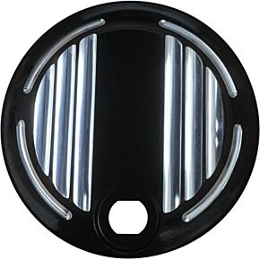 HARDDRIVE Billet Fuel Door Black Flh/flt 08-up