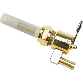 HARDDRIVE Brass Petcock Round 22mm Downward Position