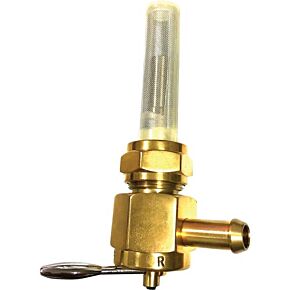 HARDDRIVE Brass Petcock Round 22mm Left Side Position