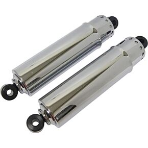 HARDDRIVE Chr Shock 12" W/long Cover Chrome Big Twin 73-86