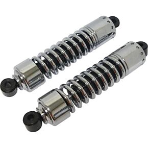 HARDDRIVE Chr Shock 12" W/short Cover Chrome Big Twin 73-86