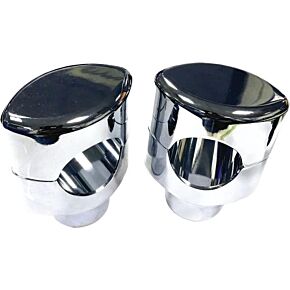 HARDDRIVE Chrome Handlebar Risers For 1.25" Dia Bars