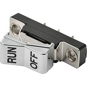 HARDDRIVE Chrome Rocker Switch Run-off 72-81 Blk Letters