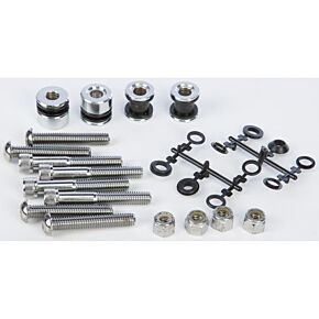HARDDRIVE Docking Hardware Kit Chrome Softail 84-99 Exc Flsts