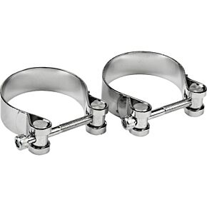 HARDDRIVE Exhaust End Clamps 48-65 Panhead 54mm