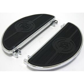 HARDDRIVE Floorboard Set Oval W/usa Logo Flst 86-17 Flt 84-up