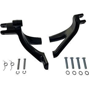 HARDDRIVE Floorboard To Peg Conv Kit Black M8 Softails