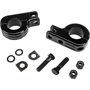HARDDRIVE Footpeg Mount Clamps 1.25" Bar Black