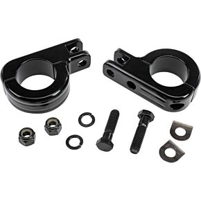 HARDDRIVE Footpeg Mount Clamps 1.5" Bar Black