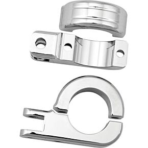 HARDDRIVE Footpeg Mount Clamps 1.5" Bar Chrome