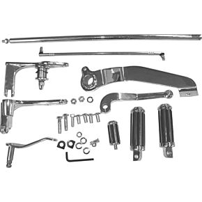 HARDDRIVE Forward Control Kit W/chrome Mounting Plates And Pegs
