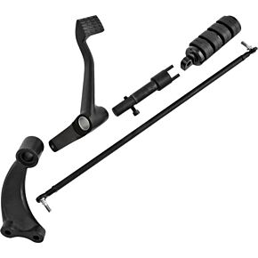 HARDDRIVE Forward Control Kit Xl 04-13 Blk W/rubber Band Pegs