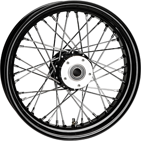 HARDDRIVE Fr 40-spk Dd Black 16x3.5 Flt-hub 1" Axl 00 Ltr