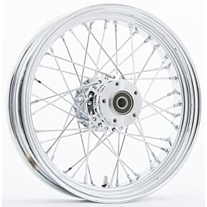HARDDRIVE Fr 40-spk Dd Chrome 16x3.5 Flt-hub 3/4" Axl Pre 99