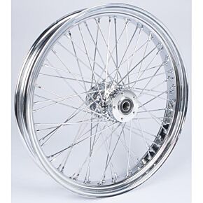 HARDDRIVE Fr 60-spk Dd Chrome 23x3.5 Flt-hub 1" Axl 00 Ltr