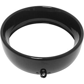 HARDDRIVE Frenched Headlight Trim Ring Black 5-3/4 Tab Style