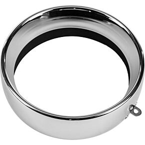 HARDDRIVE Frenched Headlight Trim Ring Chrome 5-3/4 Tab Style