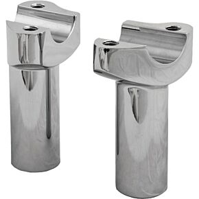 HARDDRIVE H-bar Risers 3-1/2" Straight Chrome