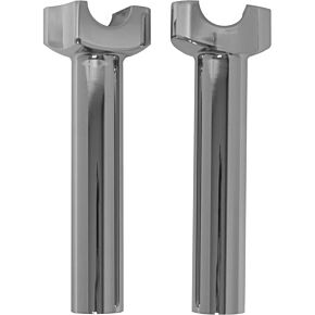 HARDDRIVE H-bar Risers 6-1/2" Straight Chrome
