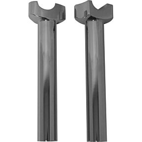 HARDDRIVE H-bar Risers 8-1/2" Straight Chrome