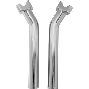 HARDDRIVE H-bar Risers 9-1/2" Pullback Chrome