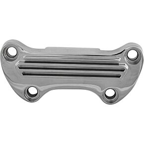 HARDDRIVE Handlebar Clamp Chrome Finned W/skirt