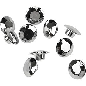 HARDDRIVE Handlebar Clamp Plug Caps Chrome 10/pk