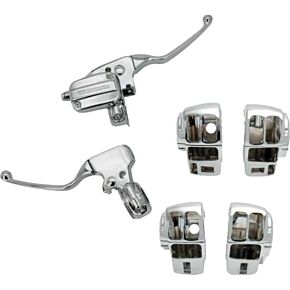 HARDDRIVE Handlebar Control Kit Chr Cable Clutch `08-16 Flh