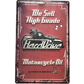 HARDDRIVE Harddrive M/c Oil Sign