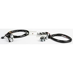 HARDDRIVE Hbar Switch Kit Chr/blk Lettrs Xl 07-13 Fx 07-11 Softail