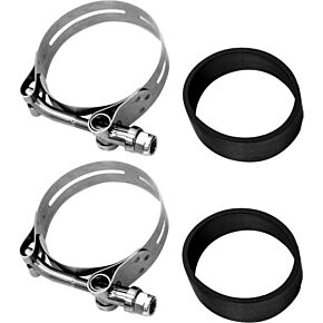 HARDDRIVE Hd Intake Clamp Set Stainless Shovel / Iron Xl