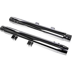 HARDDRIVE Hd Radium Mufflers Chrome W/chrome End Caps