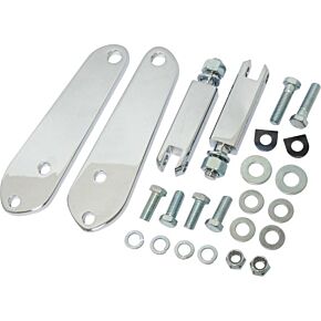 HARDDRIVE Highway Peg Mount Chrome 3-3/8" Dyna