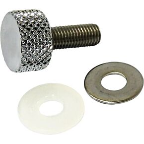 HARDDRIVE Knurled Seat Knob 1/4-28 Chrome
