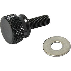 HARDDRIVE Knurled Seat Knob 1/4-28 Stepped Black