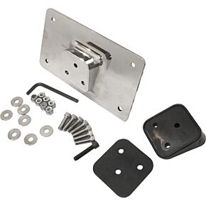 HARDDRIVE Lay Down License Plate Mount Fender Mount Chrome